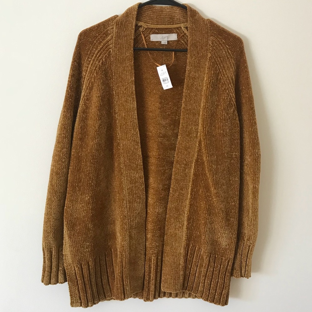 Loft Chenille Cardigan Sweater